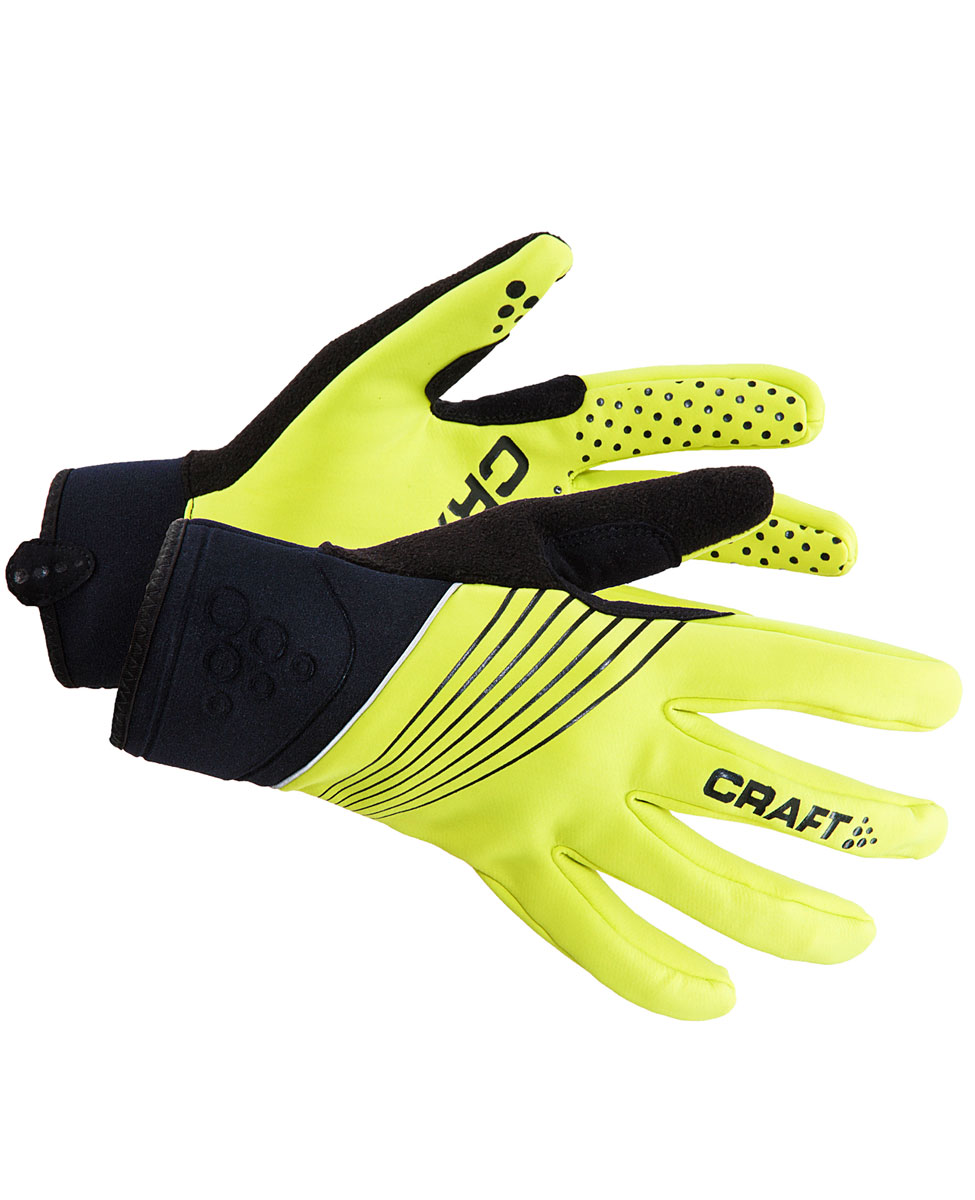 rękawiczki rowerowe Craft Storm Glove żółte/czarne