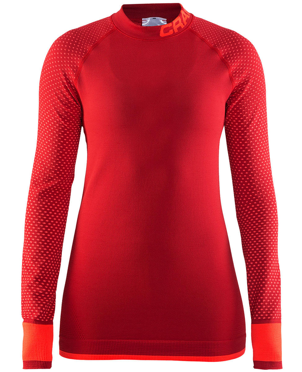 Craft Warm Intensity CN LS - koszulka damska - czerwona