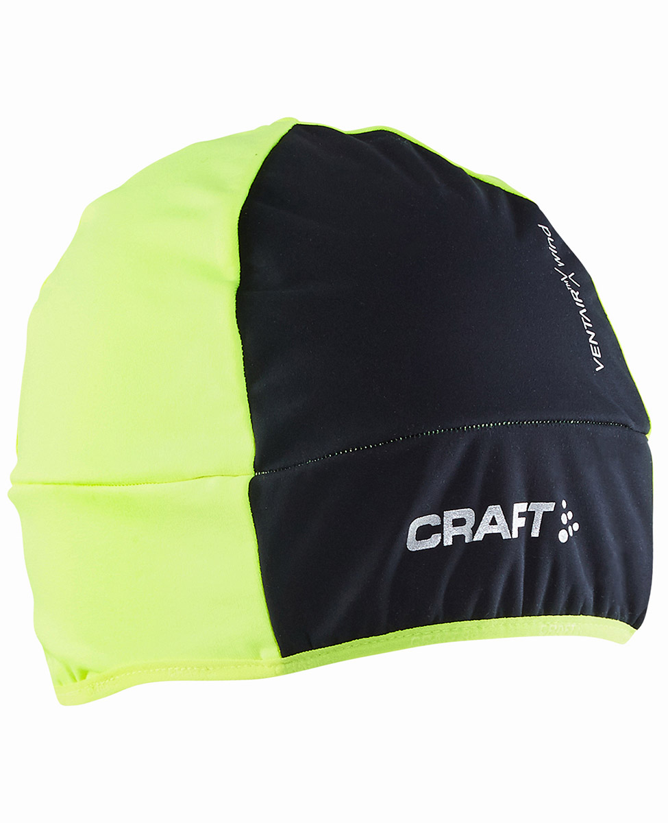 Craft Wrap Hat czapka z wiatroszczelnym przodem czarna/żółta