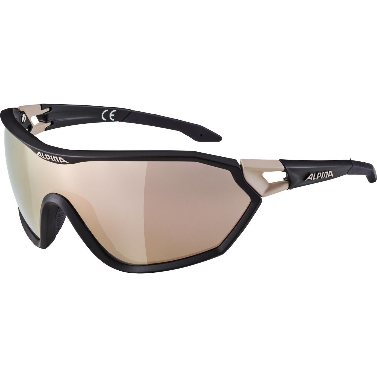 Alpina S-Way CM+ okulary sportowe black-rose gold