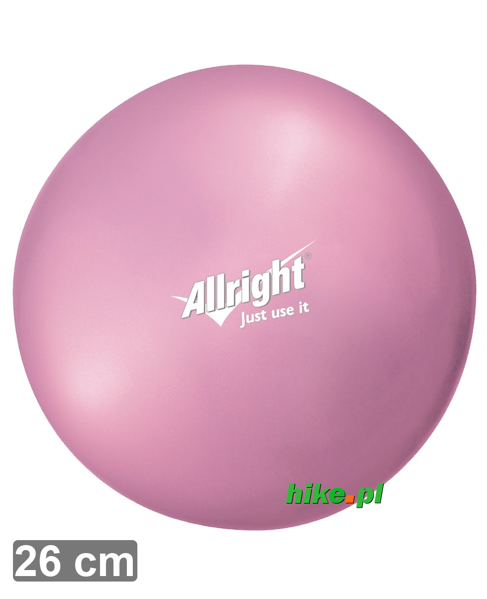 piłka gimnastyczna do ćwiczeń Allright Over Ball 26 cm różowa