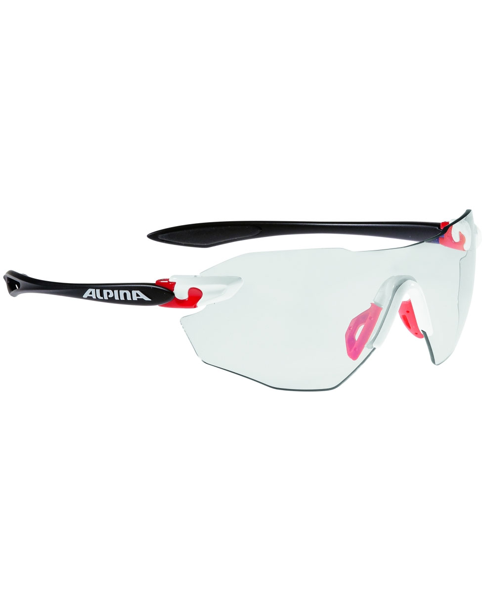 okulary sportowe Alpina Twist Four Shield RL VLM+ biało-czerwone