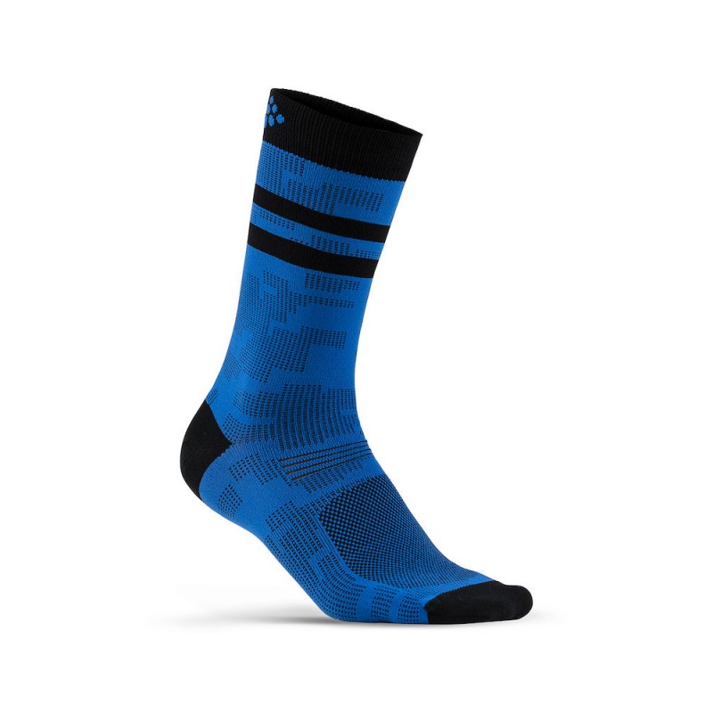 Craft Pattern Sock - skarpety sportowe niebieskie
