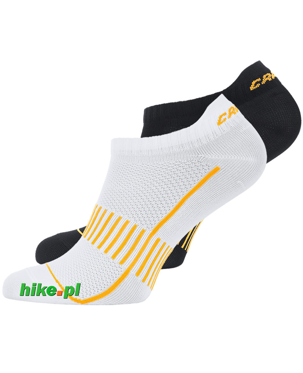 Craft Cool Training 2-Pack Shaftless Sock - skarpety sportowe - białe i czarne