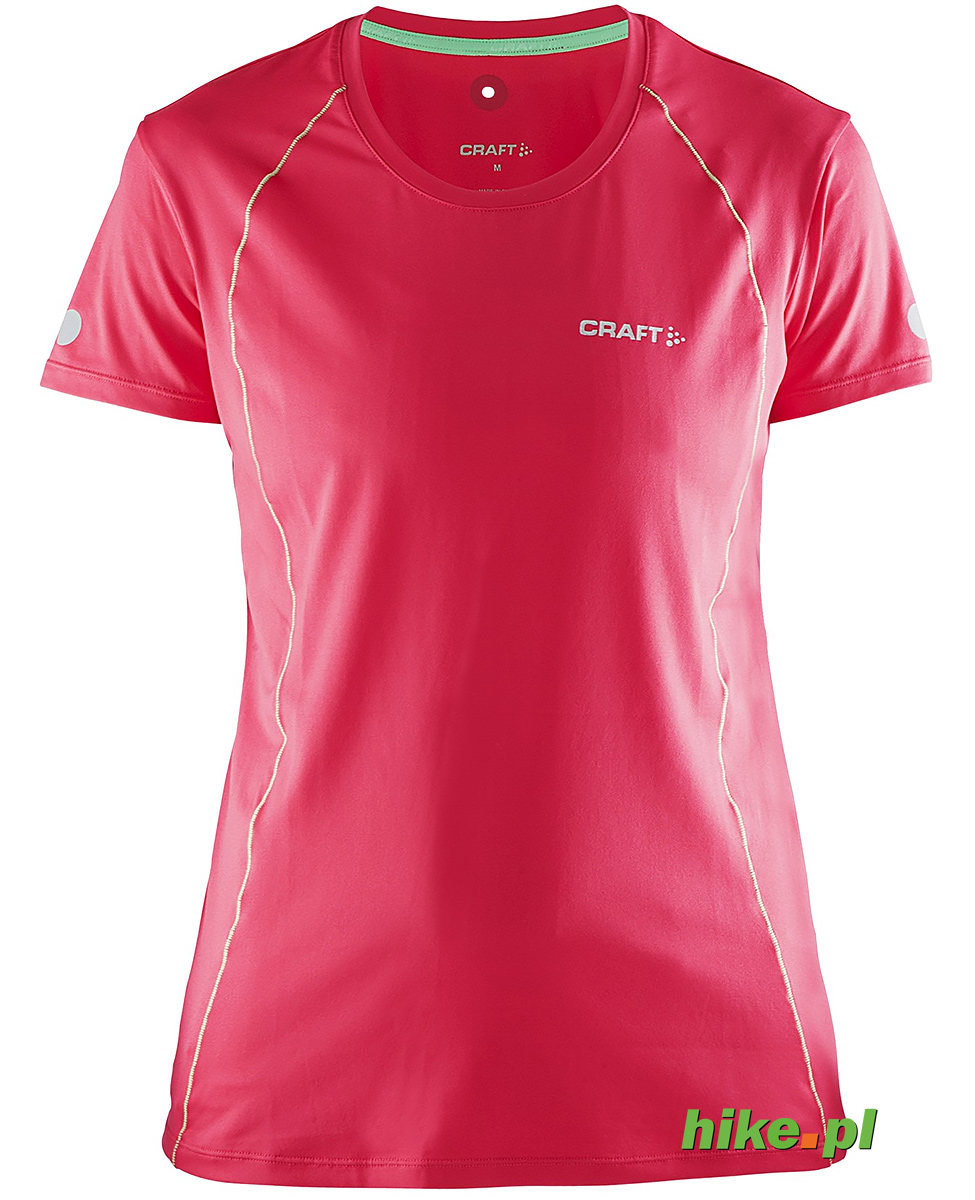 Craft Focus Cool SS Shirt - damska koszulka do biegania - różowa SS15