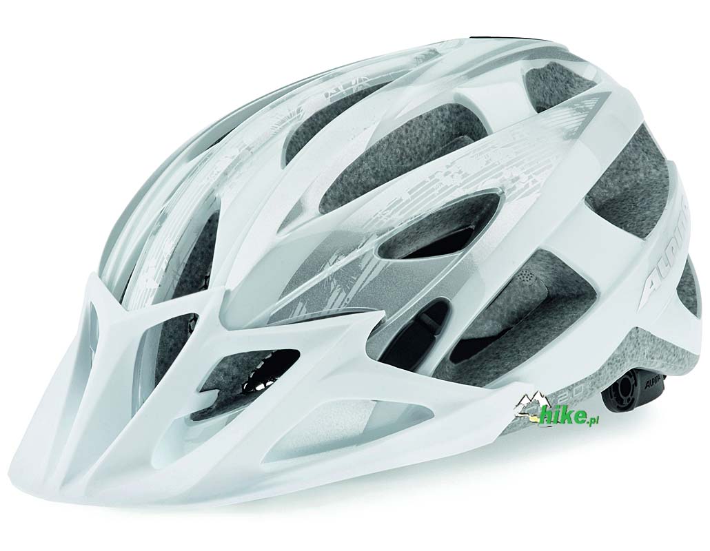 Damski kask rowerowy Alpina FB 2.0 Flash White/Silver z diodową lampką