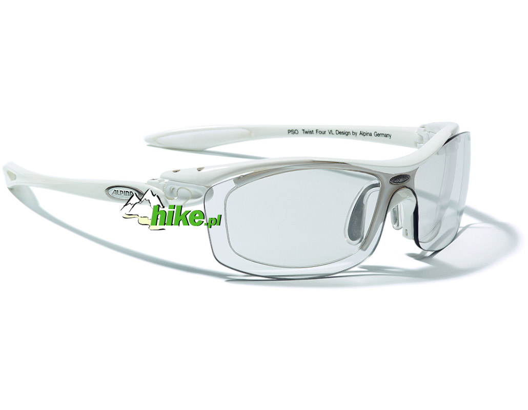 okulary rowerowe optyczne Alpina PSO Twist Four VL+ white