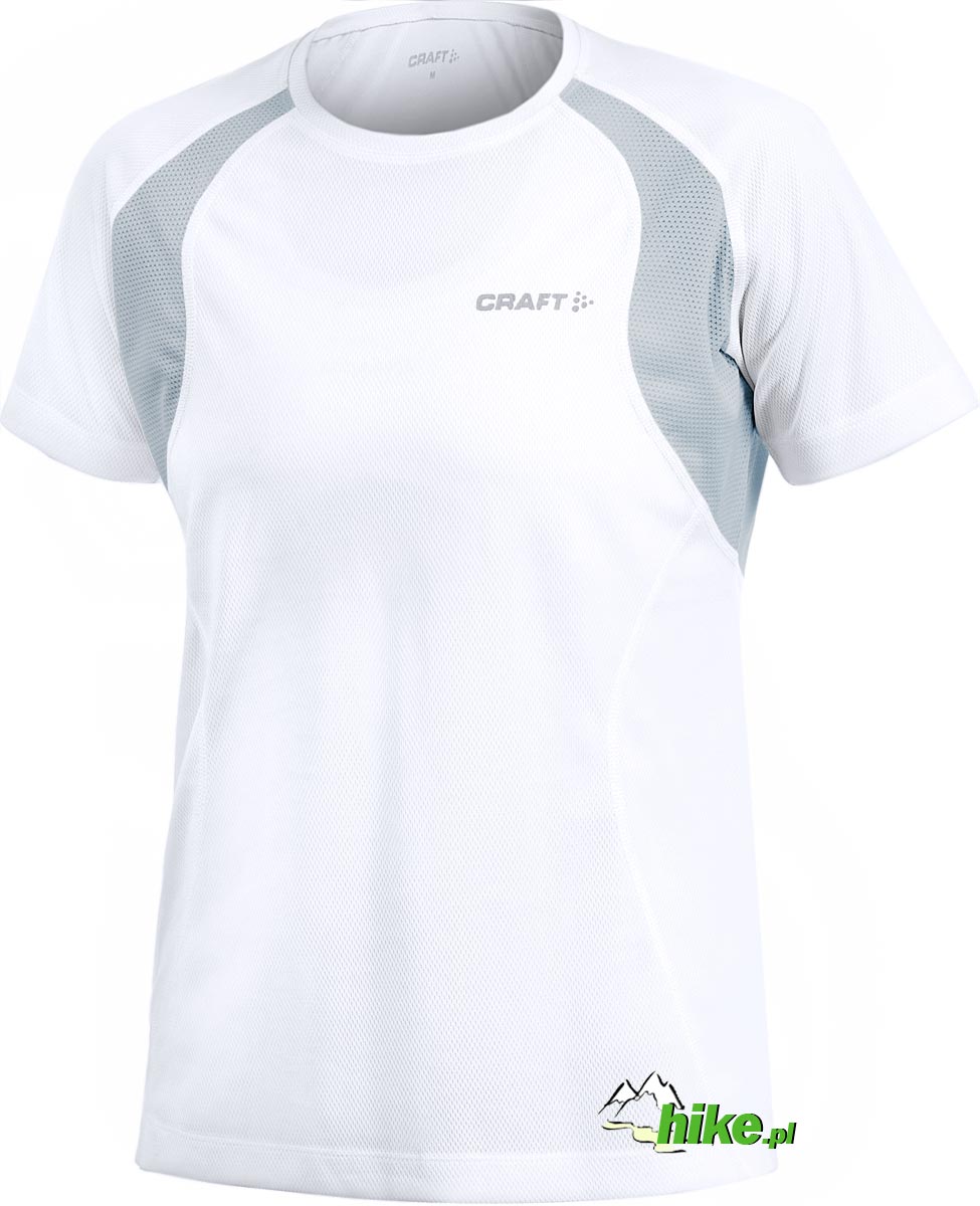 damska koszulka do biegania Craft Active Run Tee With Mesh biała