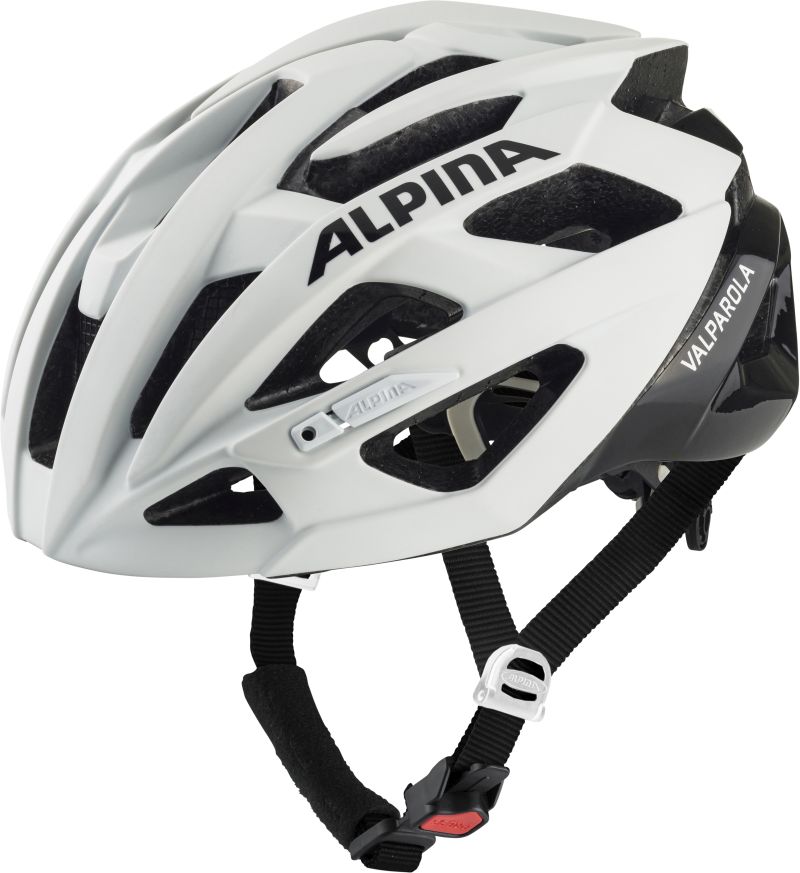 kask rowerowy Alpina Valparola biało-czarny