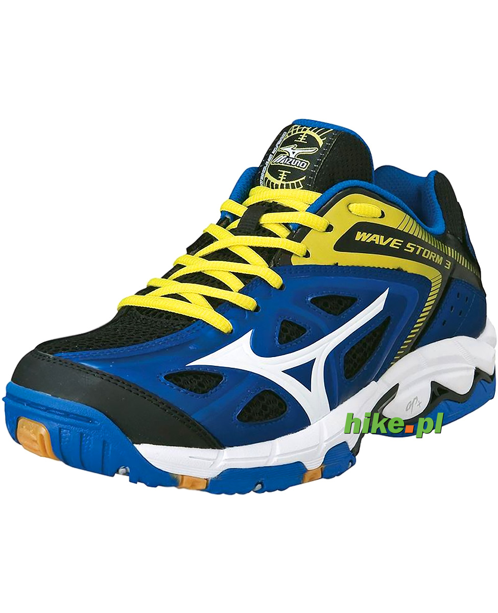 buty Mizuno Wave Storm 3 niebiesko-żółte