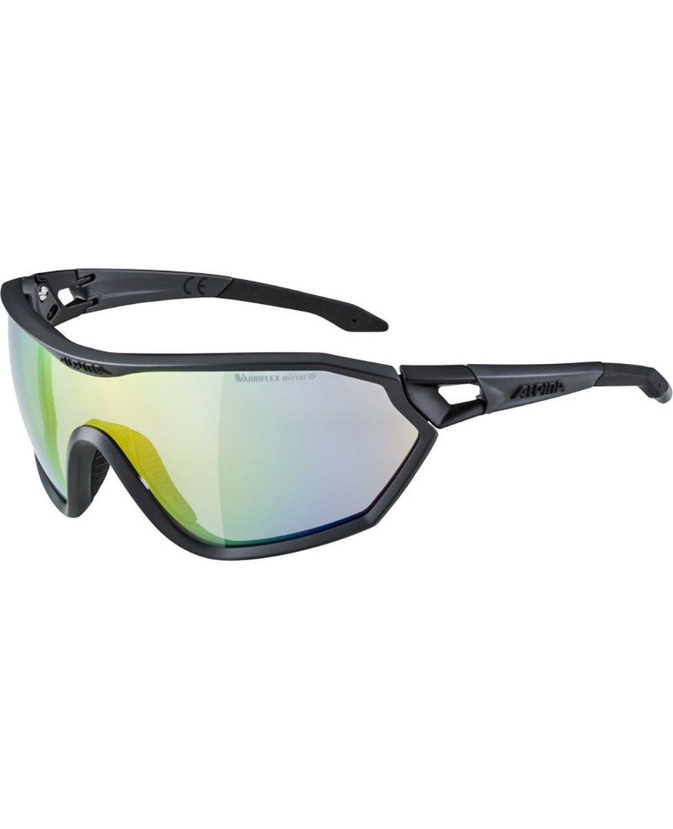 okulary sportowe Alpina S-Way L VLM+ czarne
