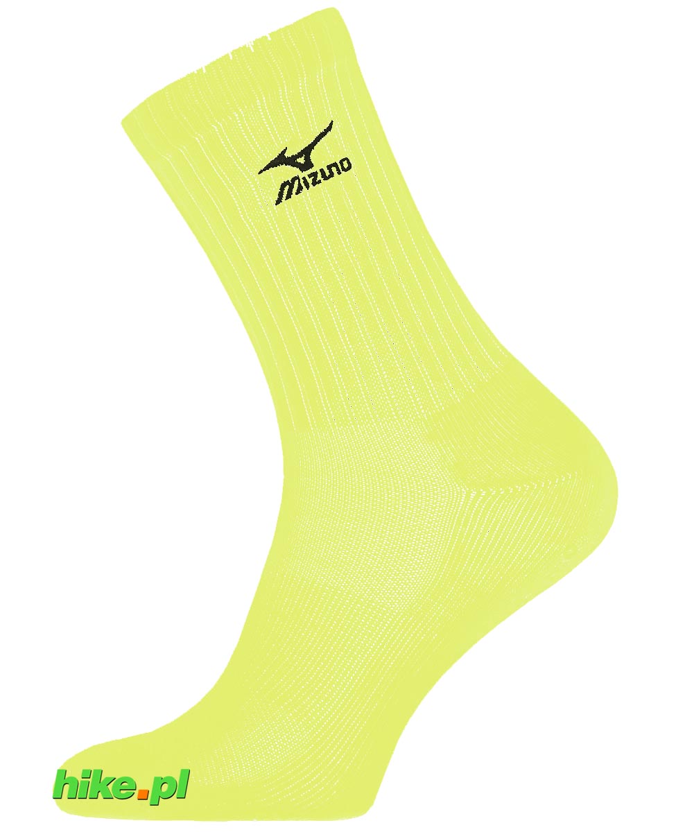 skarpety siatkarskie Mizuno Volley Sock DryLite Mid żółtozielone