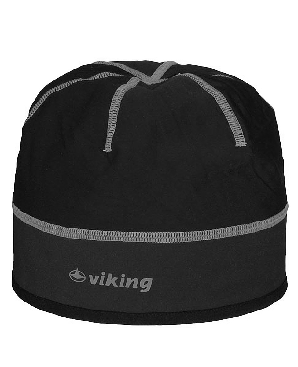 Viking Windstopper lekka, wiatroszczelna czapka czarno-szara