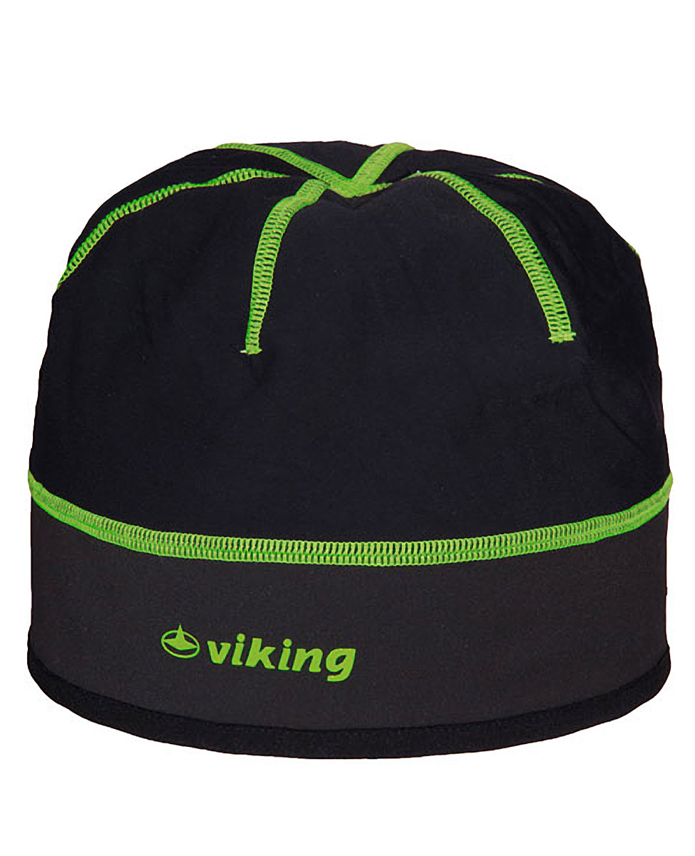Viking Windstopper lekka, wiatroszczelna czapka czarno-żółta