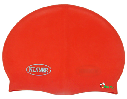 czepek pływacki gWinner Silicone Solid Cap czerwony