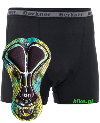 Berkner Action III - męskie bokserki z rowerową wkładką - czarne