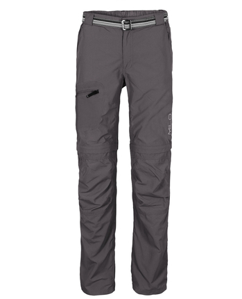 MILO L'GOTA - męskie spodnie z odpinanymi nogawkami, szare