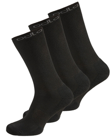 Odlo Sport Socks High 3 PACK WARM Socks uniwersalne ciepłe skarpety 3 pary - czarne, 45-47